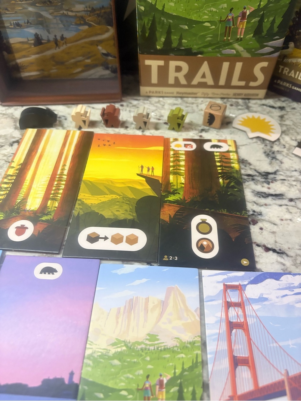 T Trails National Parks Strategy Card Game Complete Keymaster Games Ages 10+ - Picture 4 of 10